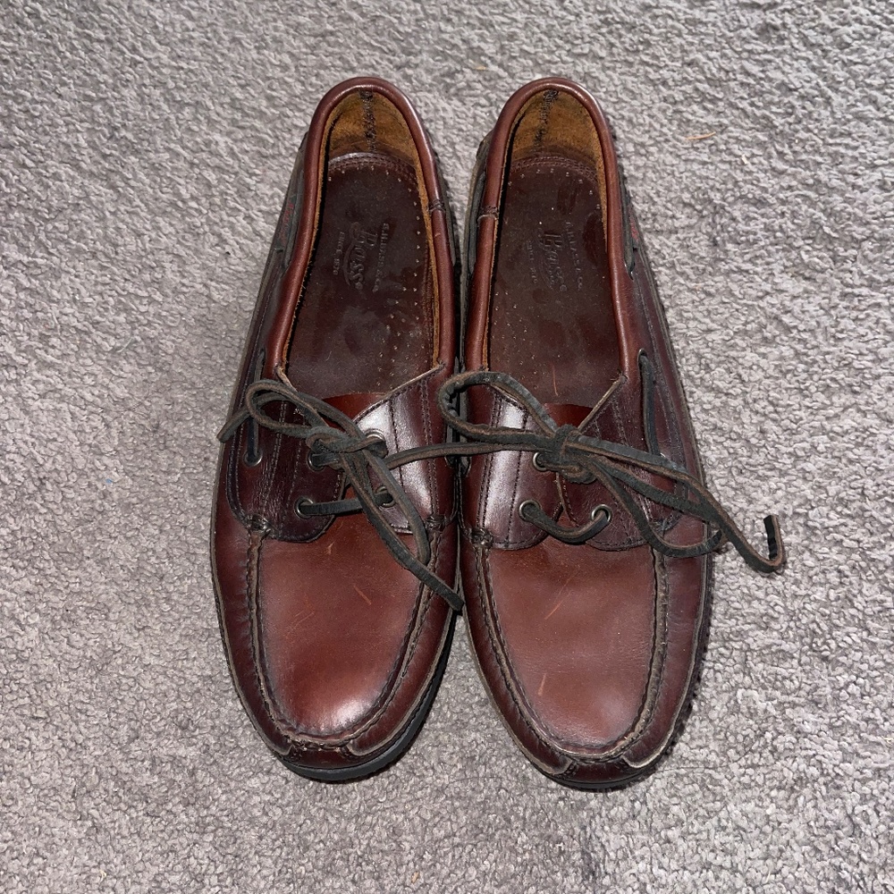 Men's Bass Leather Loafers Dress Shoes